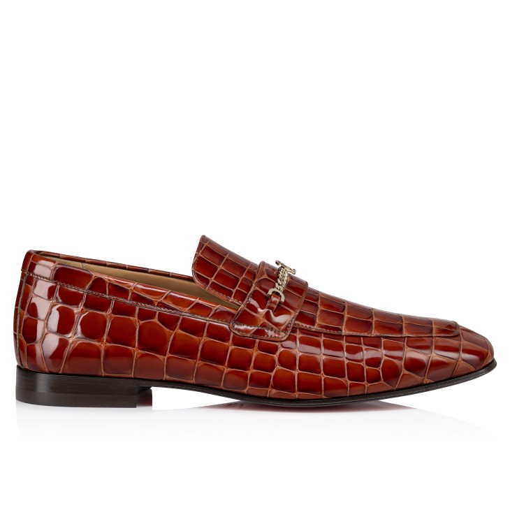 Christian Louboutin MJ Moc Men Moccasins Red | DGUHJS-845