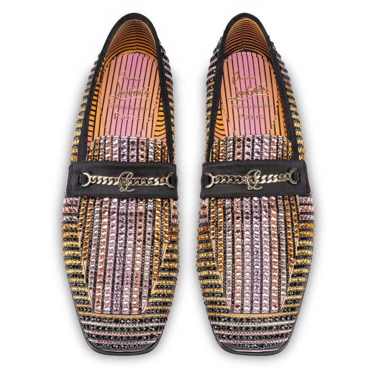 Christian Louboutin MJ Moc Strass Aftersun Women Flat Shoes Multicolor | LJDMAP-092