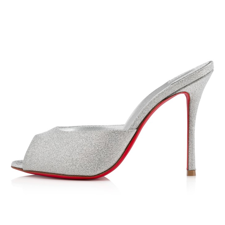 Christian Louboutin Me Dolly Women Mules Silver | BEROKN-465