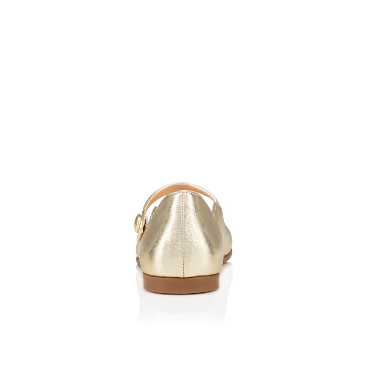 Christian Louboutin Melodie Chick Kids' Ballerina Gold | BTGCEA-182