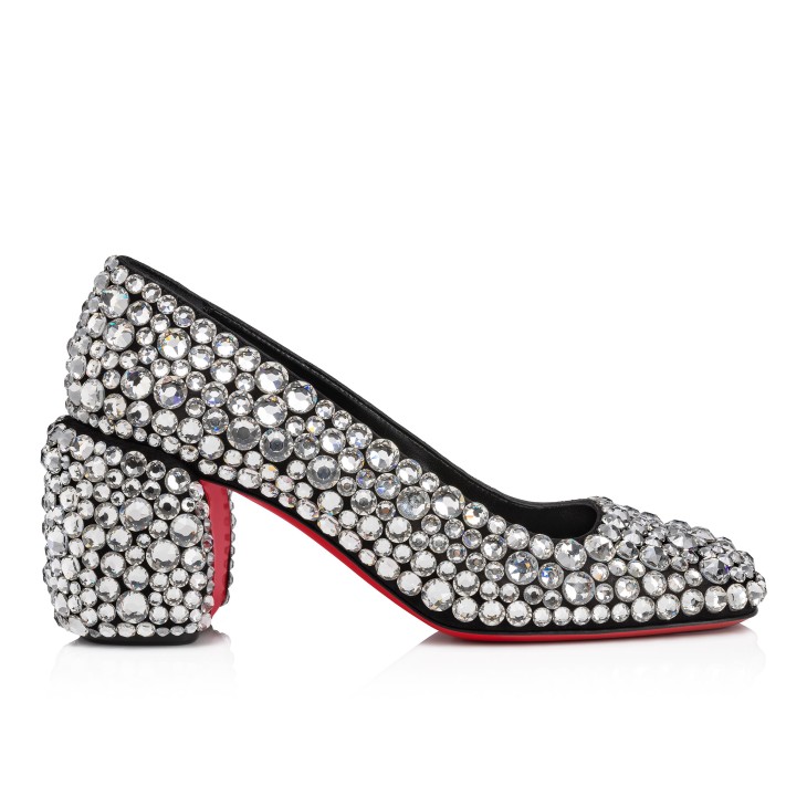 Christian Louboutin Minny Maxi Strass Women Pumps Silver | NILXVH-403