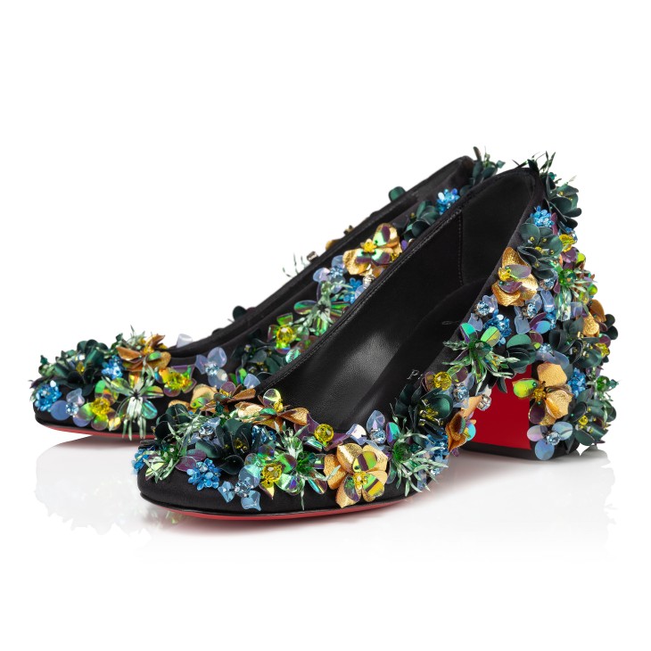 Christian Louboutin Minny Tropica Women Pumps Black | IKOYUB-935