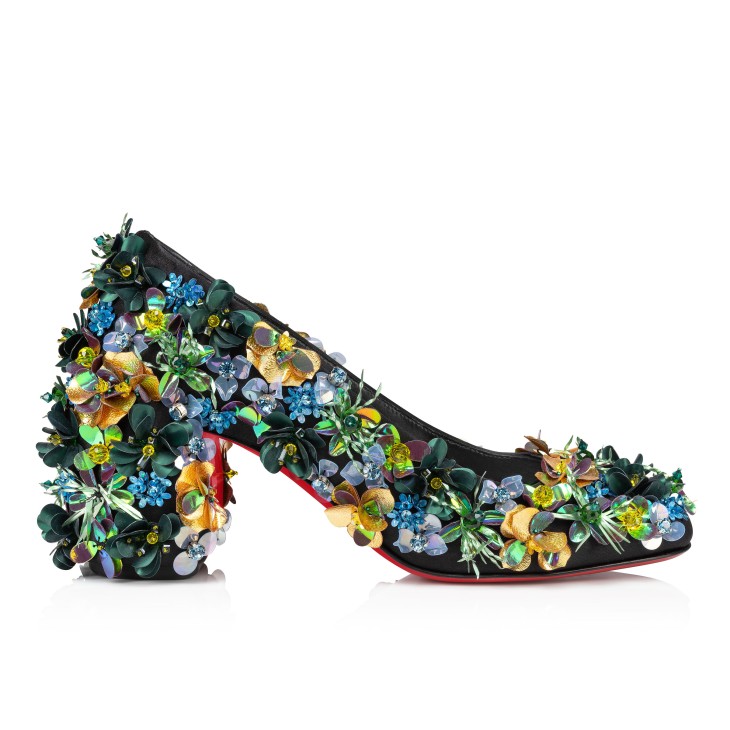 Christian Louboutin Minny Tropica Women Pumps Black | IKOYUB-935