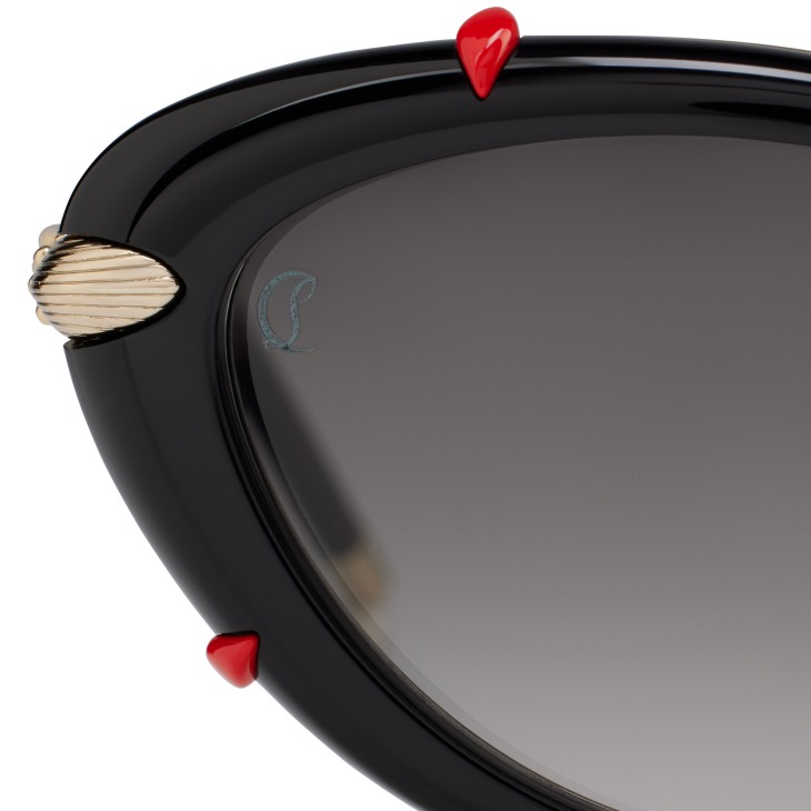 Christian Louboutin Miss Z LB0001 Women Eyewear Black | OMAKDV-814