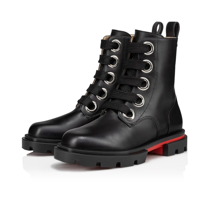 Christian Louboutin Montana Kids\' Boots Black | HSJCAV-751