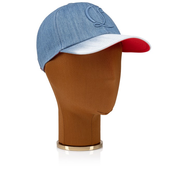 Christian Louboutin Mooncrest Men Hats Blue / Blue | MPFVRE-421