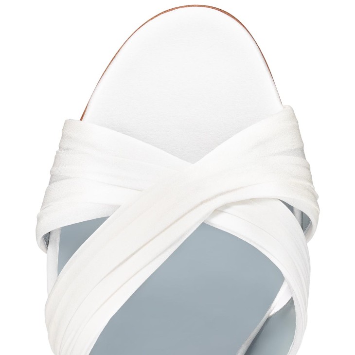 Christian Louboutin Nicol is Back Women Sandals White | SYKJAT-986