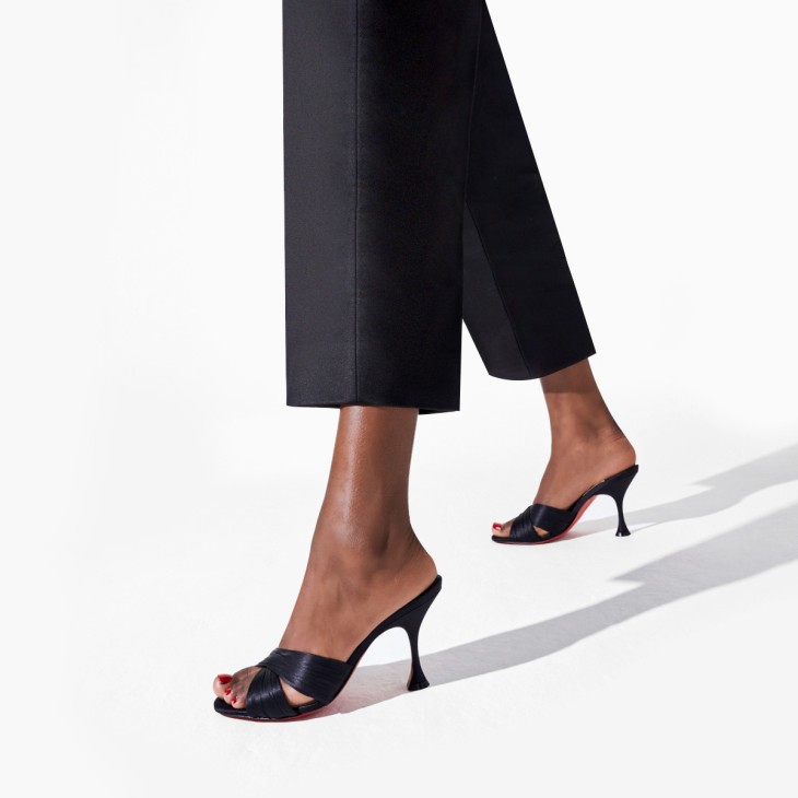 Christian Louboutin Nicol is Back Women Mules Black | NJVATM-273