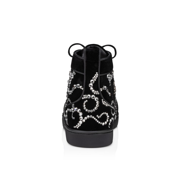 Christian Louboutin Octolouis Strass Men Sneakers Black | IWTYMS-378