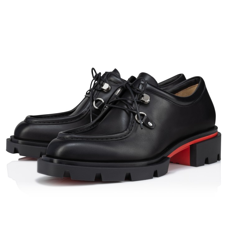 Christian Louboutin Our Pabelito Men Buckle Shoes Black | SXAMOV-319