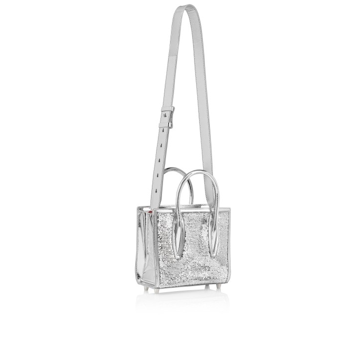 Christian Louboutin Paloma Paillettes Women Shoulder Bags Silver | OZWMJS-708