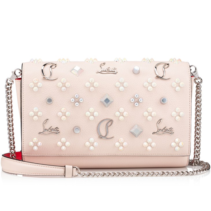 Christian Louboutin Paloma Women Clutch Bags Cream | FBWOIL-702