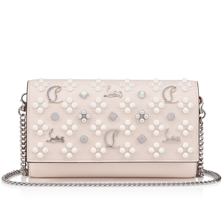 Christian Louboutin Paloma Women Clutch Bags Cream | GONJWB-138