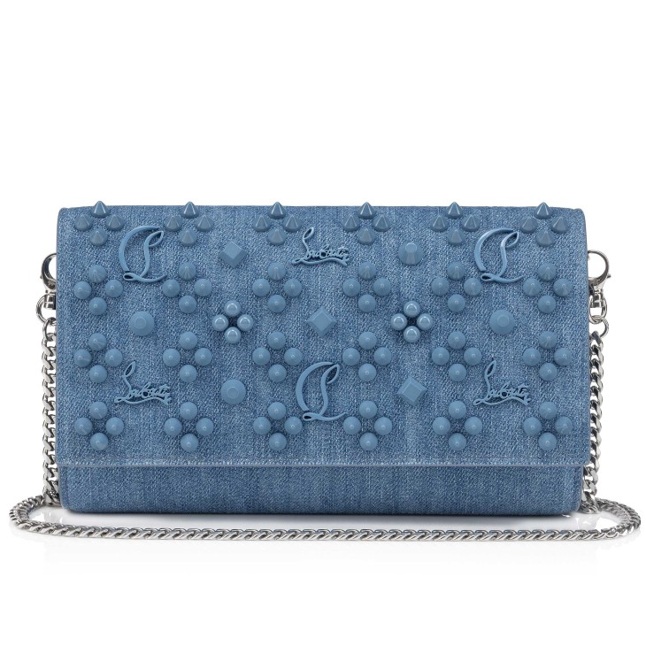 Christian Louboutin Paloma Women Clutch Bags Blue / Blue | JHKAZN-827