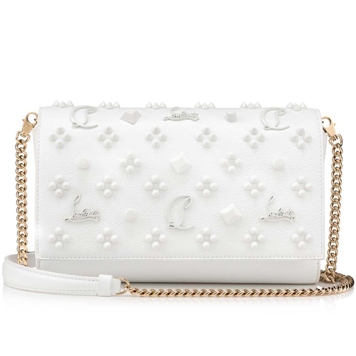 Christian Louboutin Paloma clutch Women Shoulder Bags White | BQYLMF-610