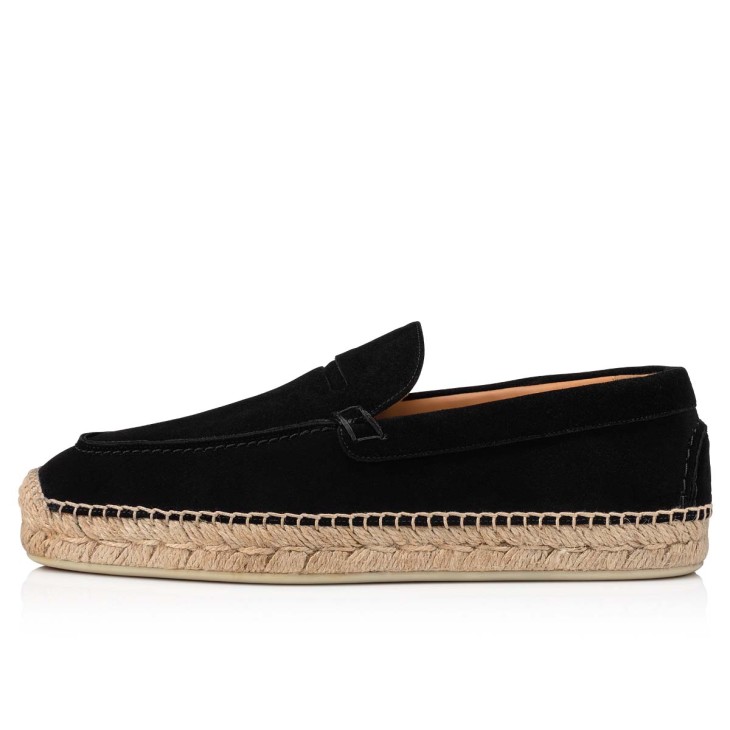 Christian Louboutin Paquepapa Men Espadrilles Black | ETAMJD-037