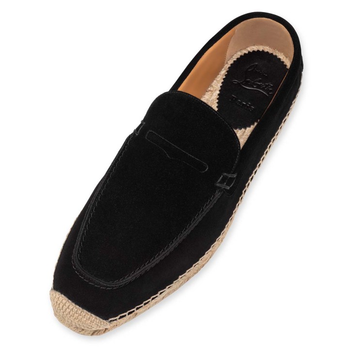 Christian Louboutin Paquepapa Men Espadrilles Black | ETAMJD-037