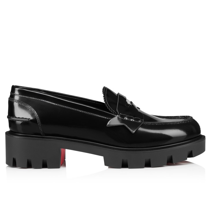 Christian Louboutin Penny Lug Women Flat Shoes Black | PYNRIX-452