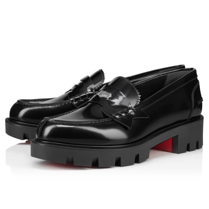 Christian Louboutin Penny Lug Women Flat Shoes Black | PYNRIX-452