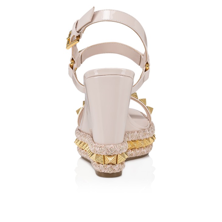 Christian Louboutin Pyraclou Women Sandals Cream | IOKRQN-934