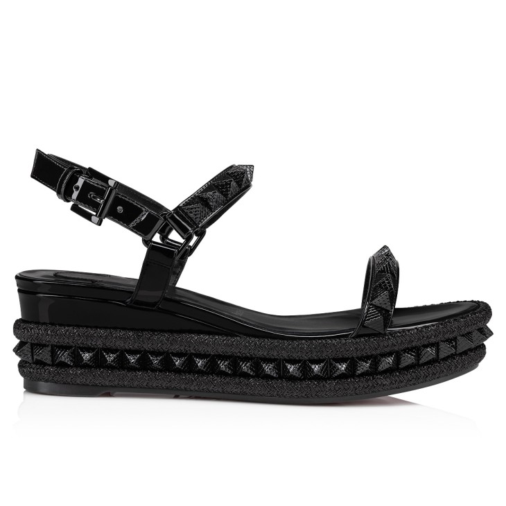 Christian Louboutin Pyraclou Women Sandals Black | LAWERV-497