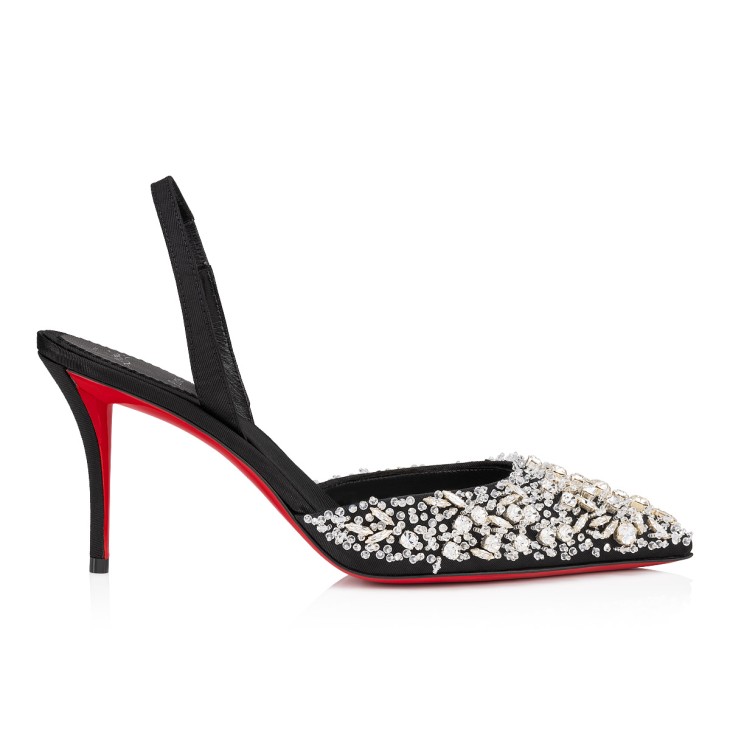 Christian Louboutin Queenissima Sling Women Pumps Black | YSGODN-948