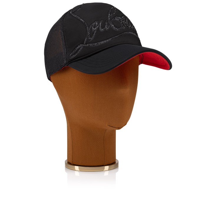 Christian Louboutin Rocknride Strass Men Hats Black | XCABYU-312