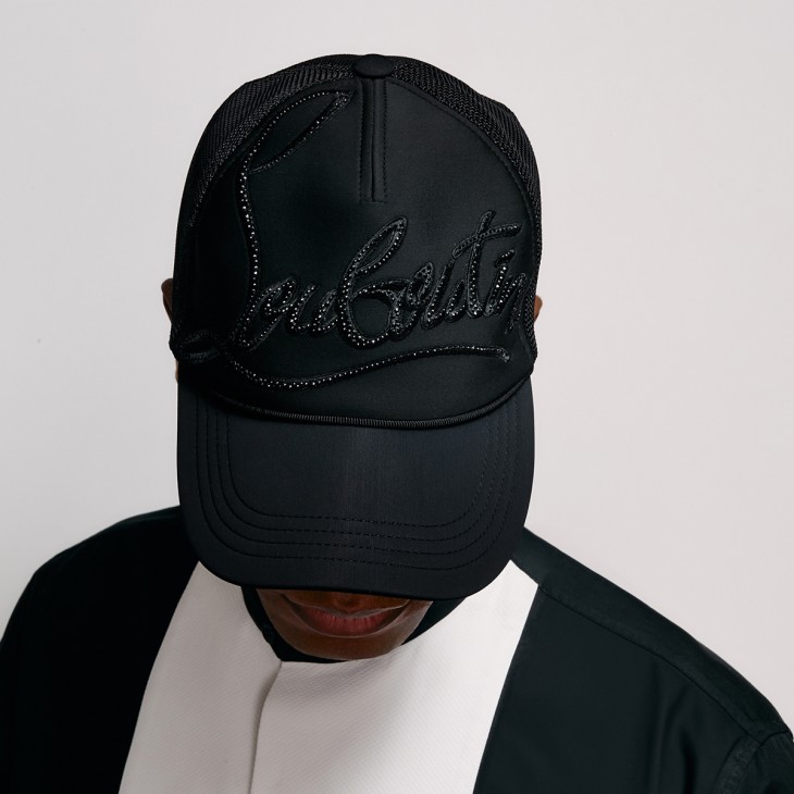 Christian Louboutin Rocknride Strass Men Hats Black | XCABYU-312