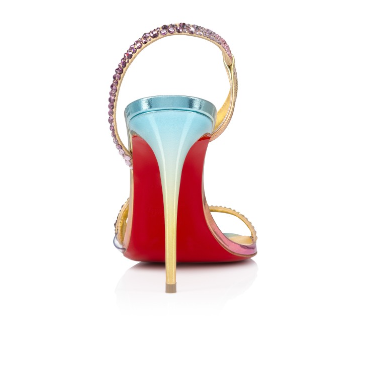 Christian Louboutin Rosalie Strass Boreal Women Sandals Metal / Multicolor | FZHLMJ-782