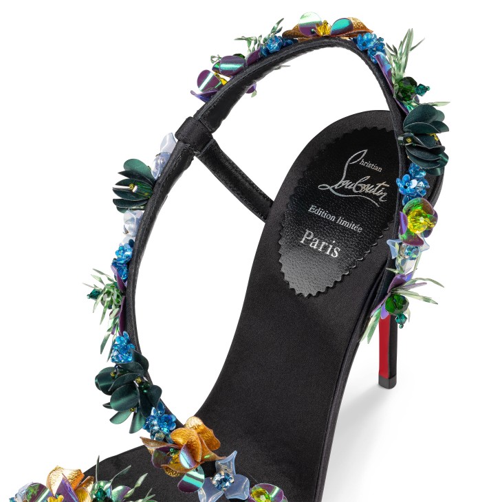 Christian Louboutin Rosalie Tropica Women Sandals Black | ROIWLV-618