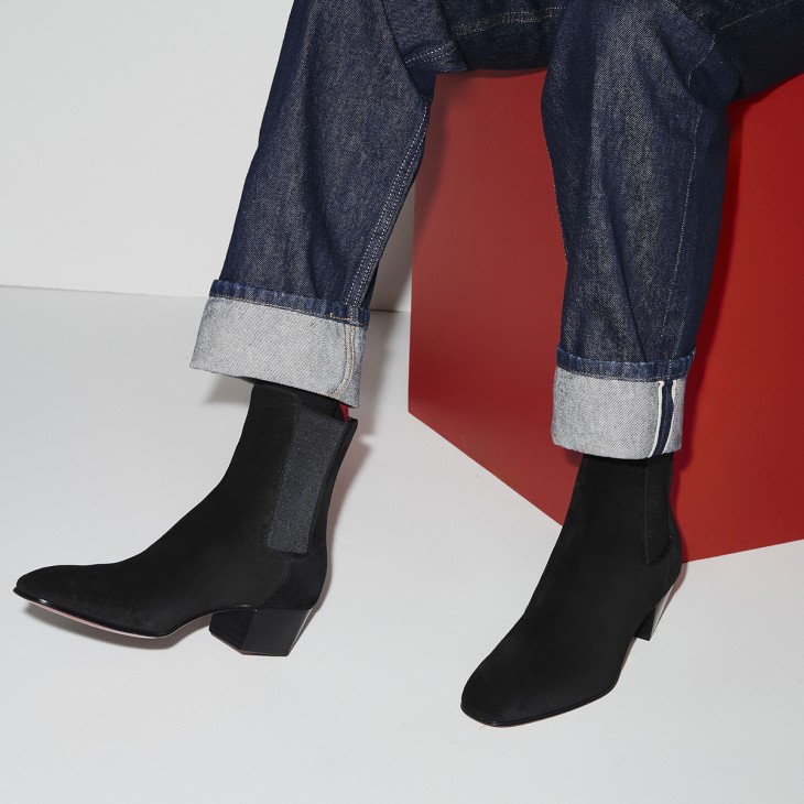 Christian Louboutin Rosalio Chelsea Men Boots Black | AQLVMT-503