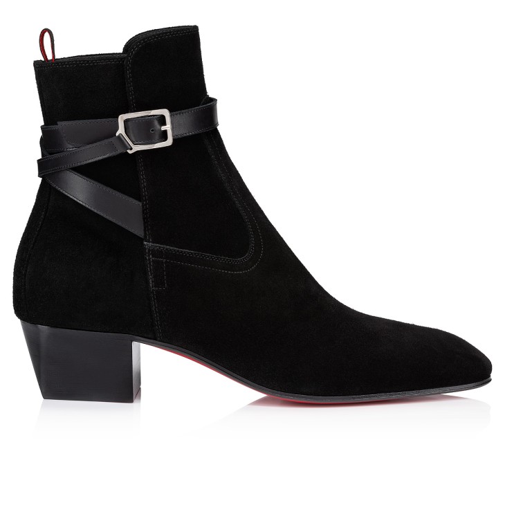 Christian Louboutin Rosalio Jodhpur Men Boots Black | VBYSNK-186