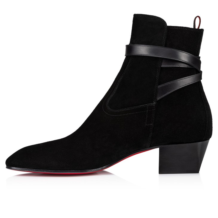 Christian Louboutin Rosalio Jodhpur Men Boots Black | VBYSNK-186