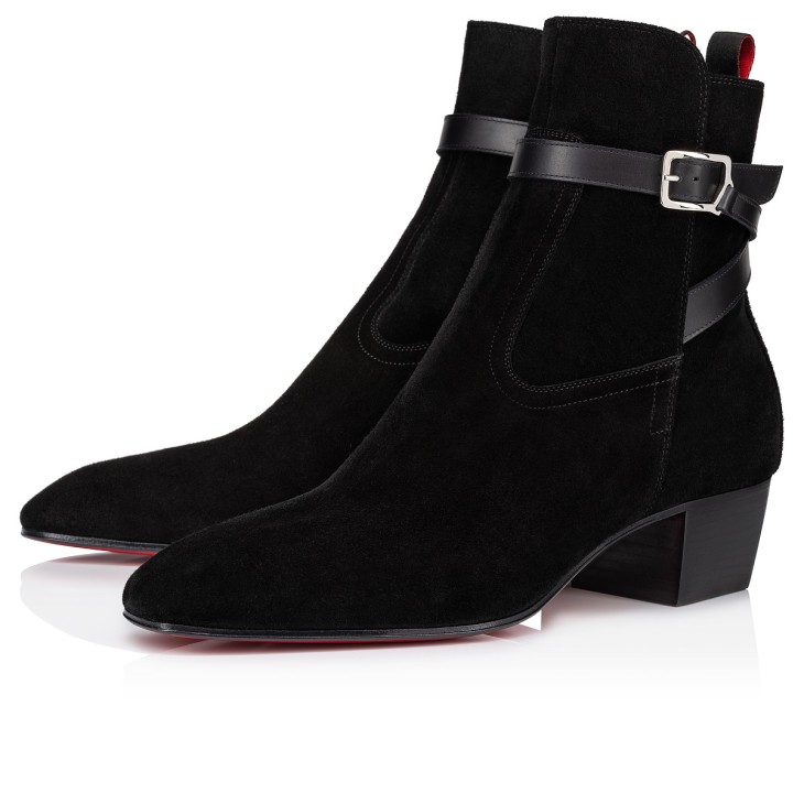 Christian Louboutin Rosalio Jodhpur Men Boots Black | VBYSNK-186