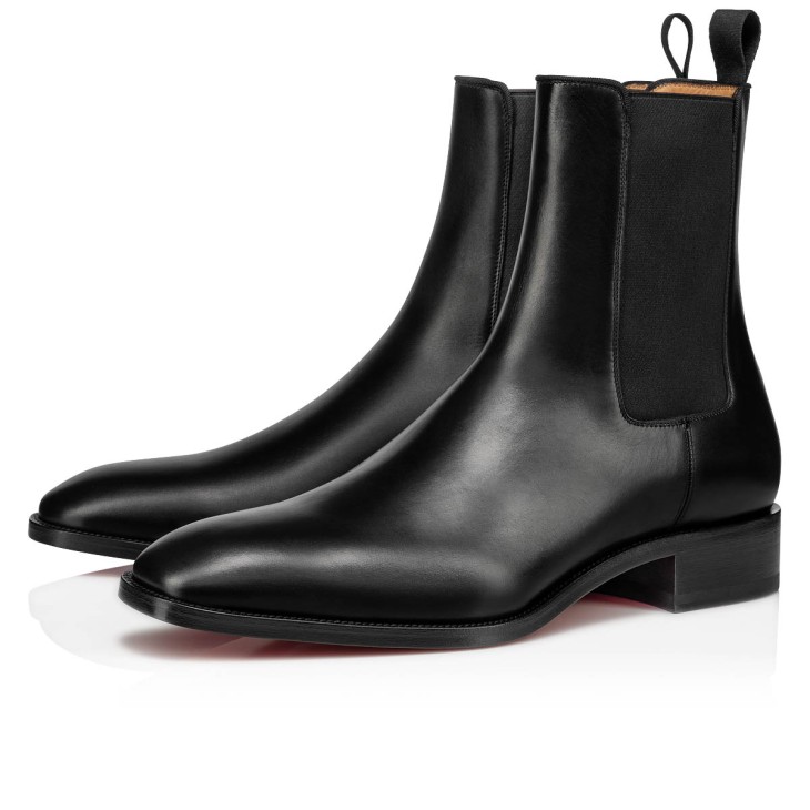 Christian Louboutin Samson Men Boots Black | IXHEUC-854