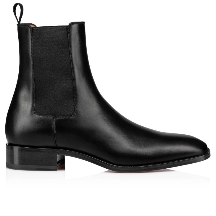 Christian Louboutin Samson Men Boots Black | IXHEUC-854