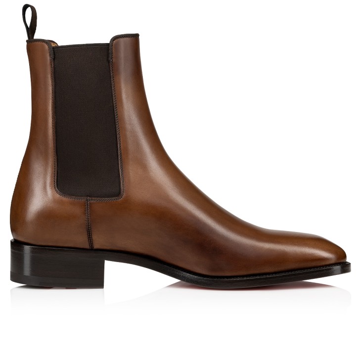 Christian Louboutin Samson Men Boots Brown | DVUKZN-836