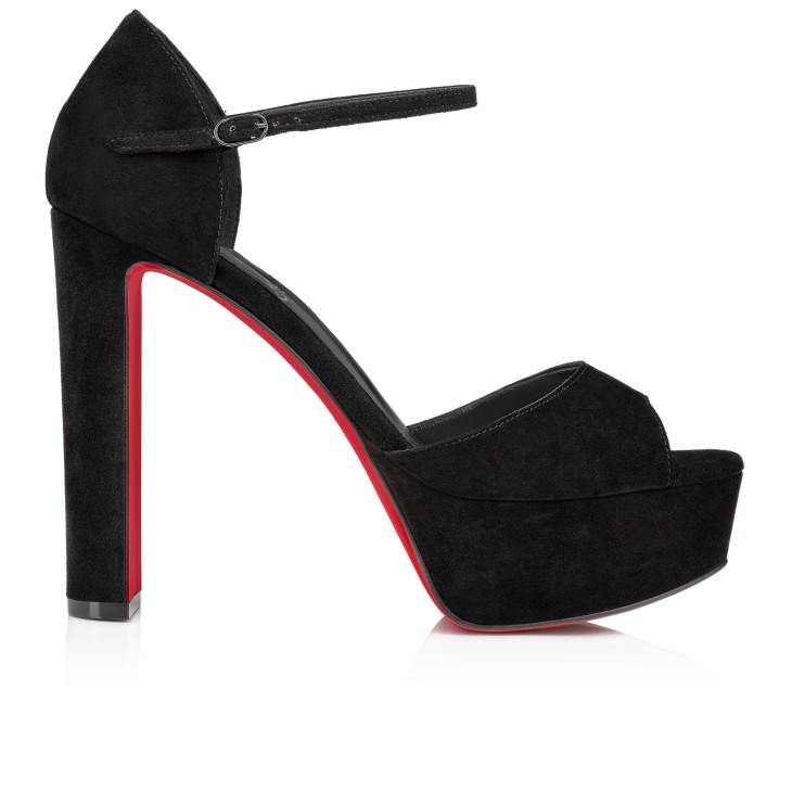 Christian Louboutin Sandaloo Women Platform Shoes Black | PBDGFO-082