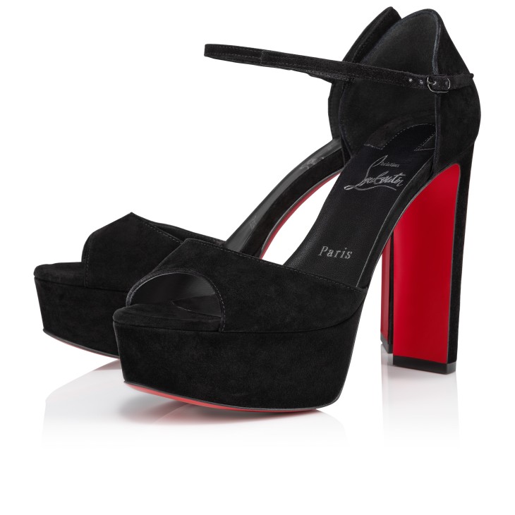 Christian Louboutin Sandaloo Women Platform Shoes Black | PBDGFO-082