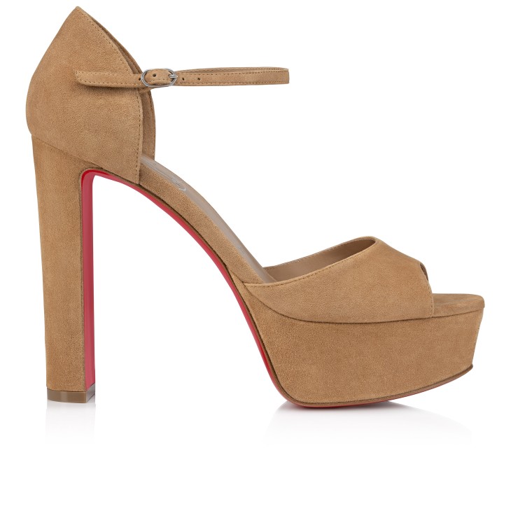 Christian Louboutin Sandaloo Women Platform Shoes Brown | EOLQDR-769