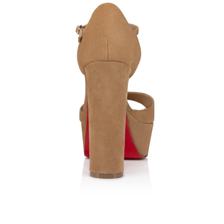 Christian Louboutin Sandaloo Women Platform Shoes Brown | EOLQDR-769