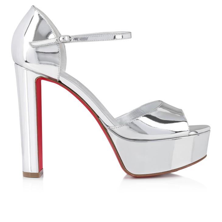 Christian Louboutin Sandaloo Women Platform Shoes Silver | PBDMAH-598