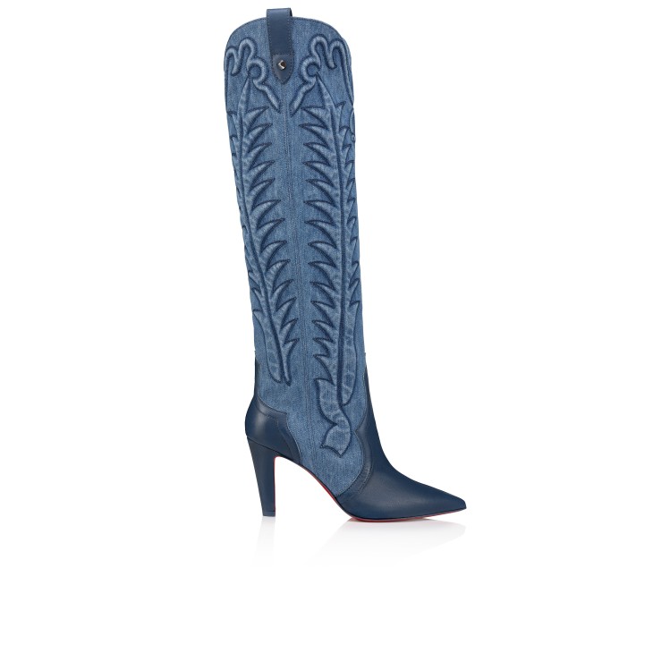 Christian Louboutin Santia Botta Women Boots Blue / Blue | EQGRYU-613