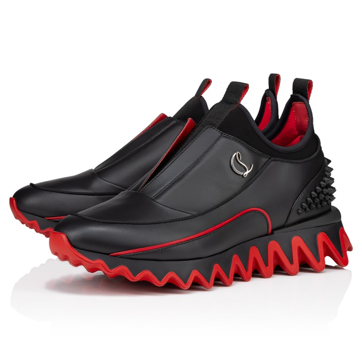 Christian Louboutin Sharkyloub SP Spikes Men Sneakers Black | SORIYL-754