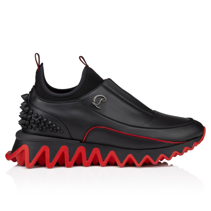 Christian Louboutin Sharkyloub SP Spikes Men Sneakers Black | SORIYL-754