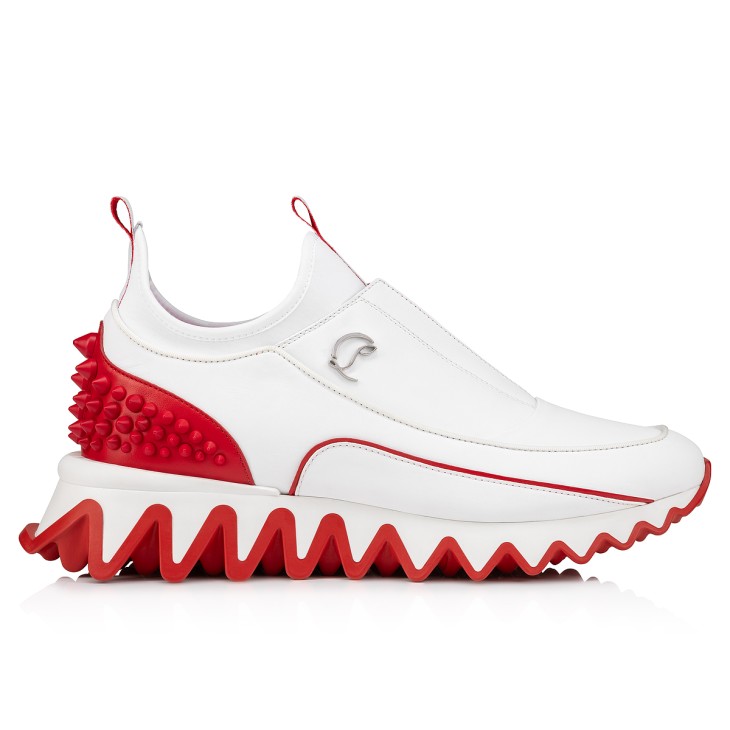 Christian Louboutin Sharkyloub SP Spikes Men Sneakers White | QYENRT-029