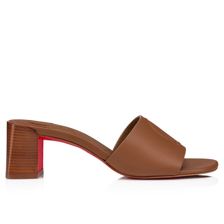 Christian Louboutin So CL Women Mules Brown | DSKZNB-670