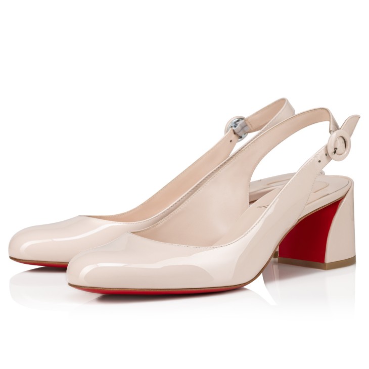 Christian Louboutin So Jane Sling Women Pumps Cream | NGXKHB-135