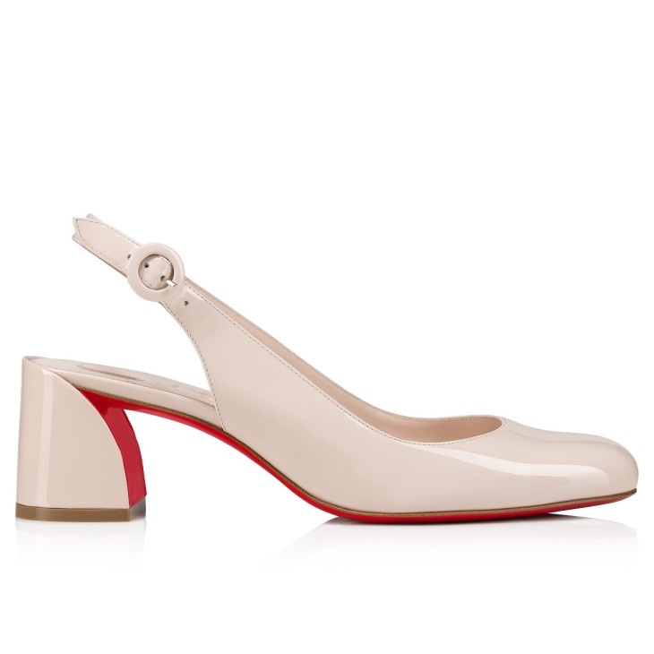 Christian Louboutin So Jane Sling Women Pumps Cream | NGXKHB-135