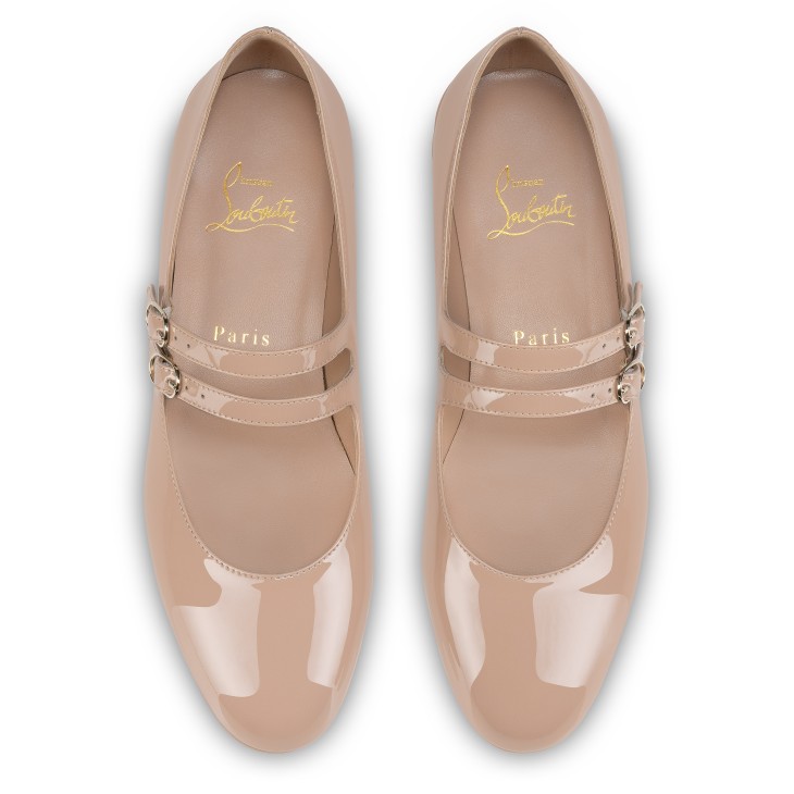 Christian Louboutin Sweet Jane Women Flat Shoes Beige | URWJLO-967